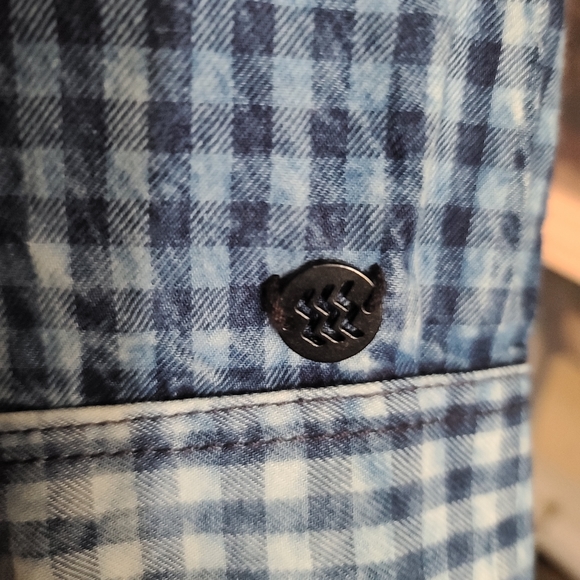 NWT NOIZE AMSTRDM Indigo Check Shirt - Picture 4 of 8